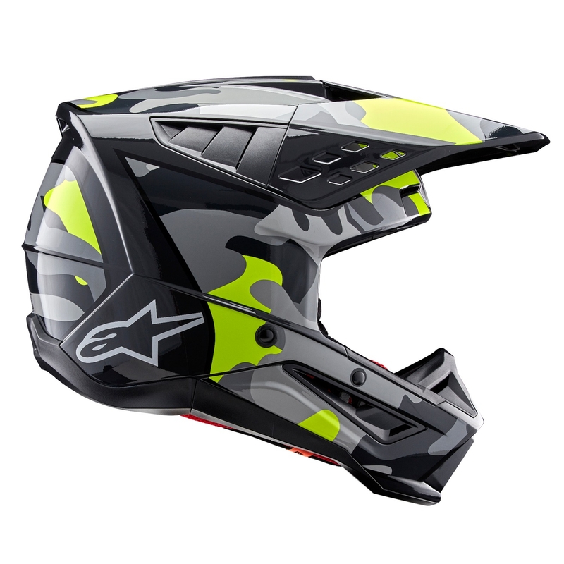 Мотокрос каска Alpinestars S-M5 Rover 2 тъмно сиво-флуорово жълто