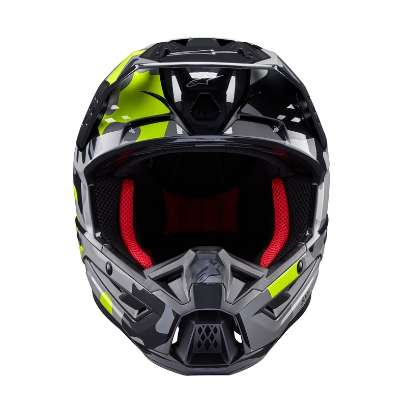 Мотокрос каска Alpinestars S-M5 Rover 2 тъмно сиво-флуорово жълто