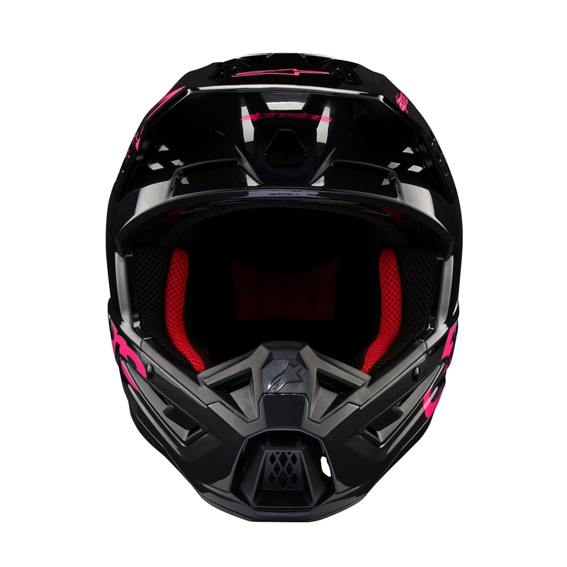 Мотокрос каска Alpinestars S-M5 Corp черна и розова