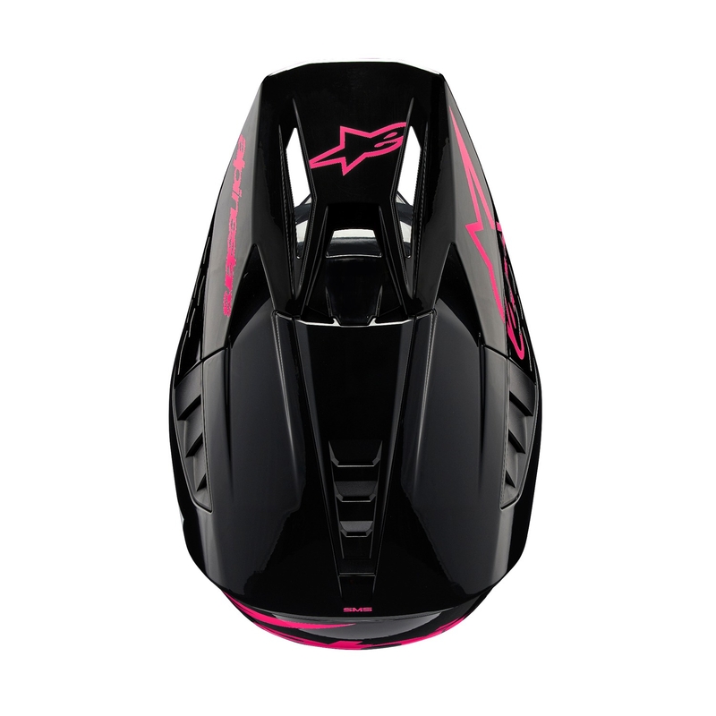 Мотокрос каска Alpinestars S-M5 Corp черна и розова