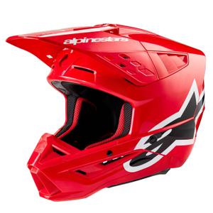 Alpinestars S-M5 Corp червена каска за мотокрос