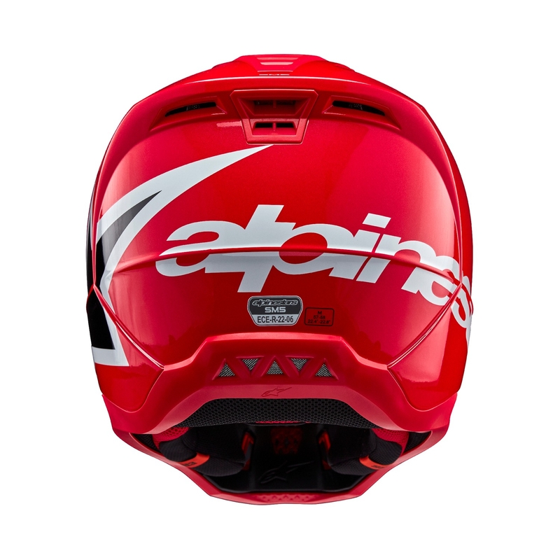 Alpinestars S-M5 Corp червена каска за мотокрос