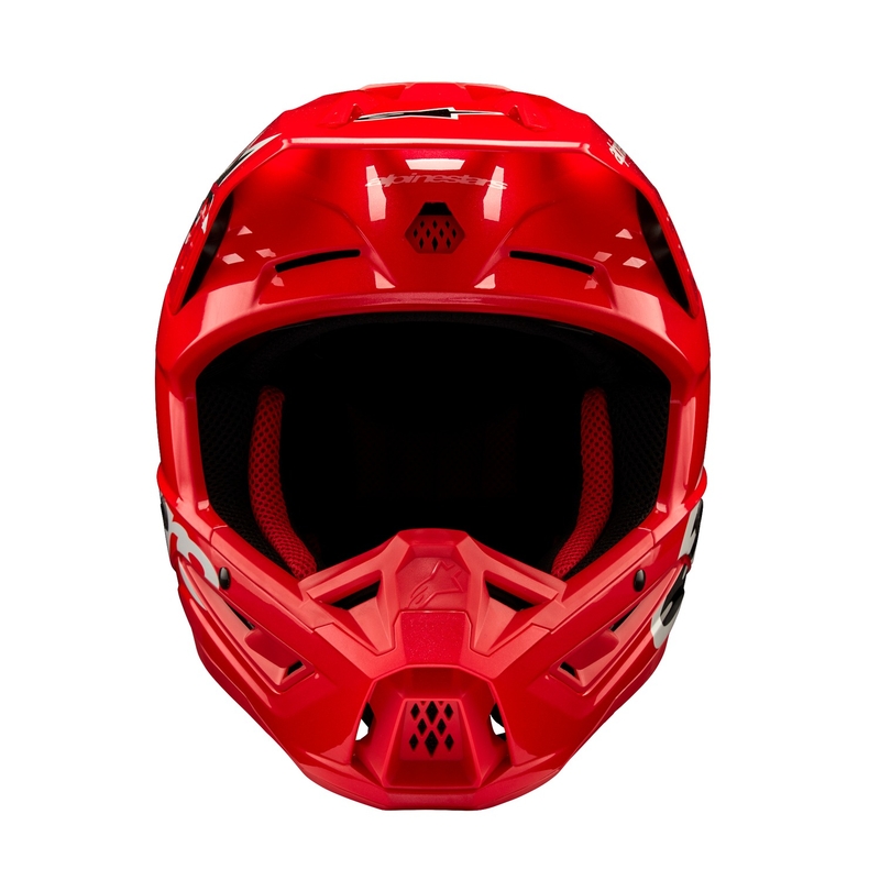 Alpinestars S-M5 Corp червена каска за мотокрос