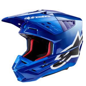 Alpinestars S-M5 Corp мотокрос каска синя