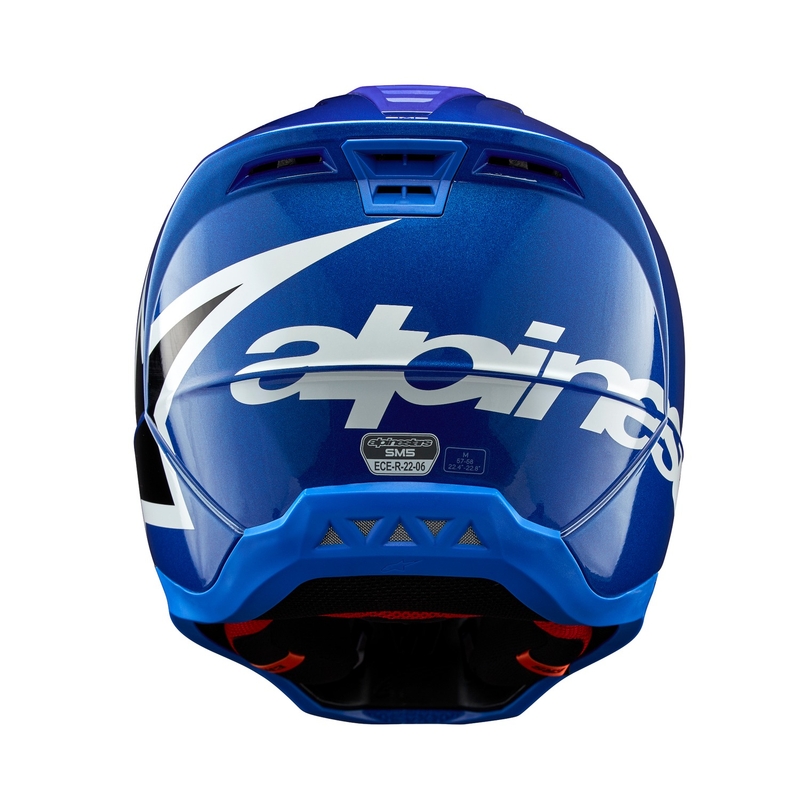 Alpinestars S-M5 Corp мотокрос каска синя