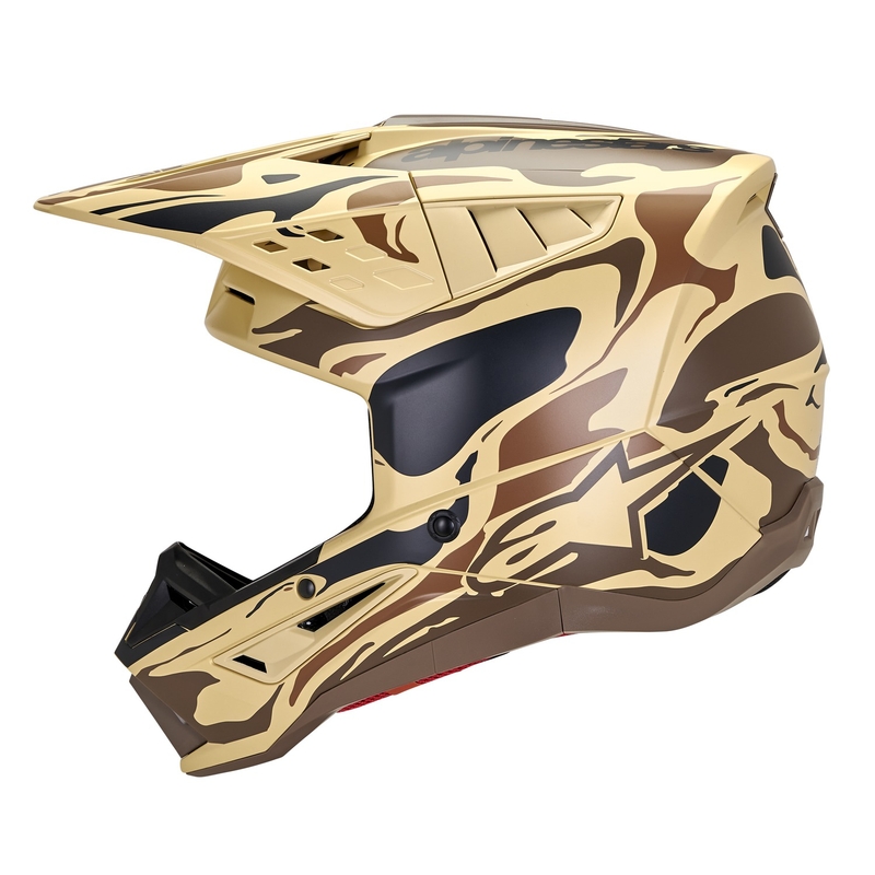 Alpinestars S-M5 Mineral мотокрос каска матова тъмнокафява камуфлажна