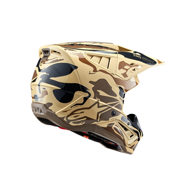 Alpinestars S-M5 Mineral мотокрос каска матова тъмнокафява камуфлажна