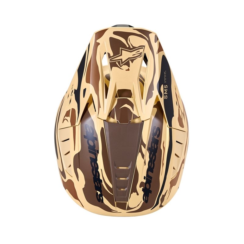 Alpinestars S-M5 Mineral мотокрос каска матова тъмнокафява камуфлажна