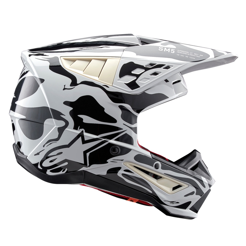 Alpinestars S-M5 Mineral grey camo каска за мотокрос