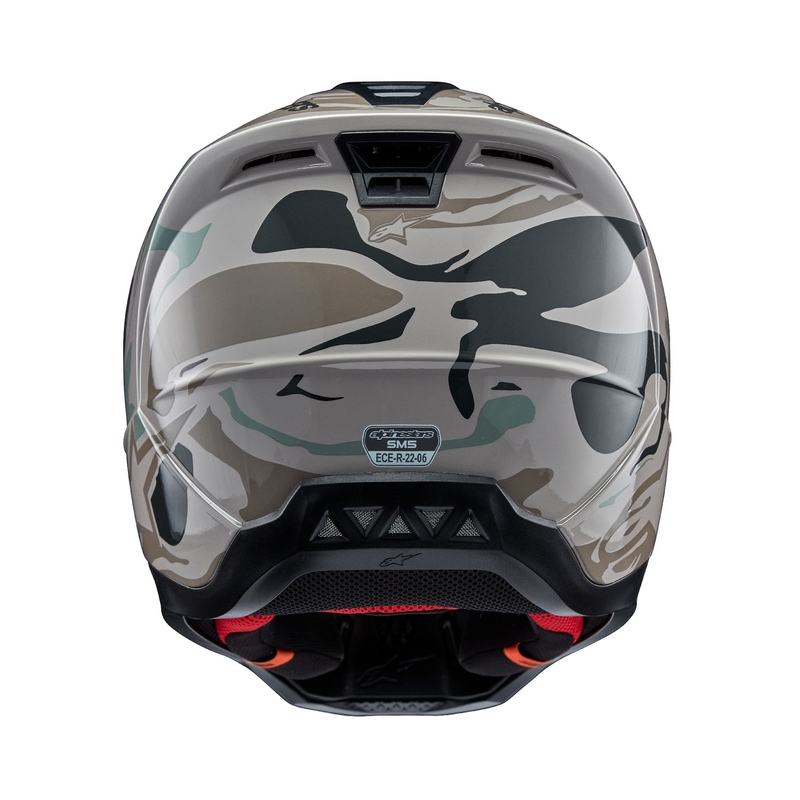 Alpinestars S-M5 Mineral сиво-зелена камуфлажна каска за мотокрос