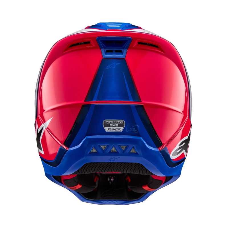 Alpinestars S-M5 Sail каска за мотокрос бяло-розово-синьо