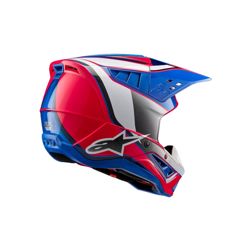 Alpinestars S-M5 Sail каска за мотокрос бяло-розово-синьо
