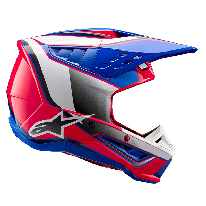 Alpinestars S-M5 Sail каска за мотокрос бяло-розово-синьо