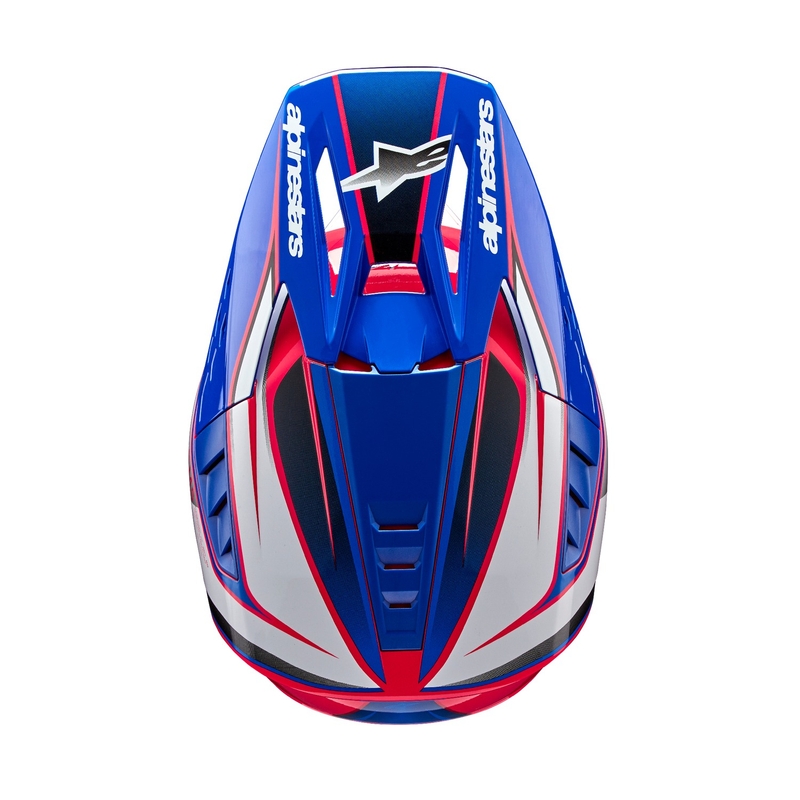 Alpinestars S-M5 Sail каска за мотокрос бяло-розово-синьо