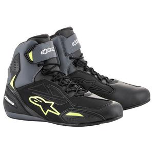 Мотоциклетни ботуши Alpinestars Faster-3 Drystar black-grey-fluo yellow