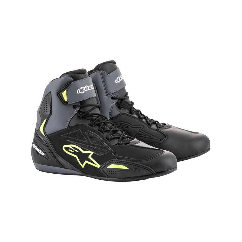 Мотоциклетни ботуши Alpinestars Faster-3 Drystar black-grey-fluo yellow