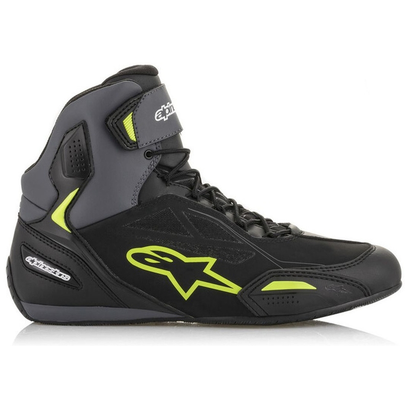 Мотоциклетни ботуши Alpinestars Faster-3 Drystar black-grey-fluo yellow