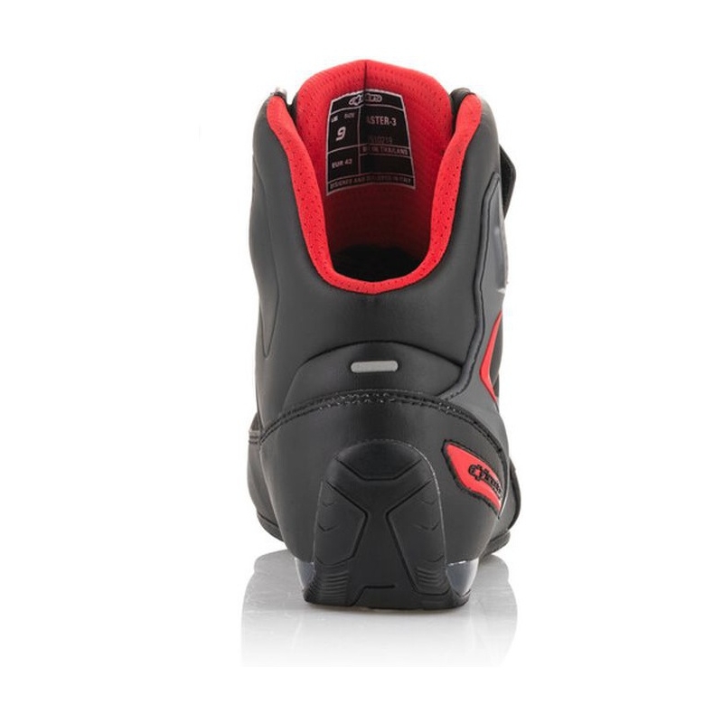 Alpinestars Faster-3 черно-сиво-червени ботуши за мотоциклет