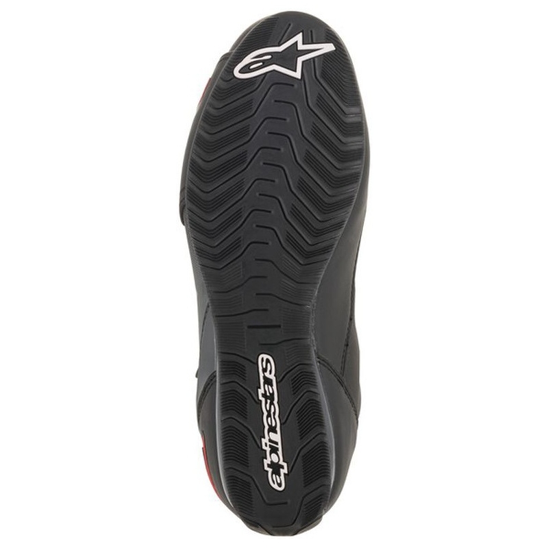 Alpinestars Faster-3 черно-сиво-червени ботуши за мотоциклет
