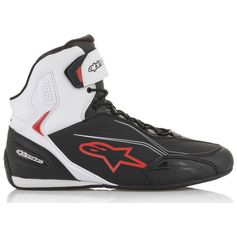 Alpinestars Faster-3 черни, бели и червени ботуши за мотоциклет