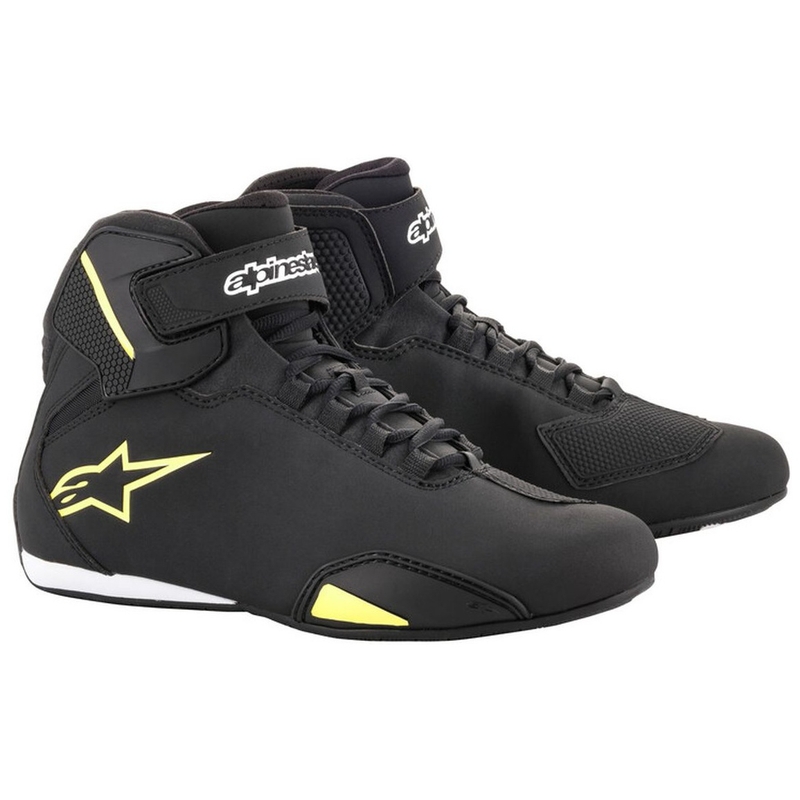 Alpinestars Sector Black-Fluo Yellow Мотоциклетни ботуши