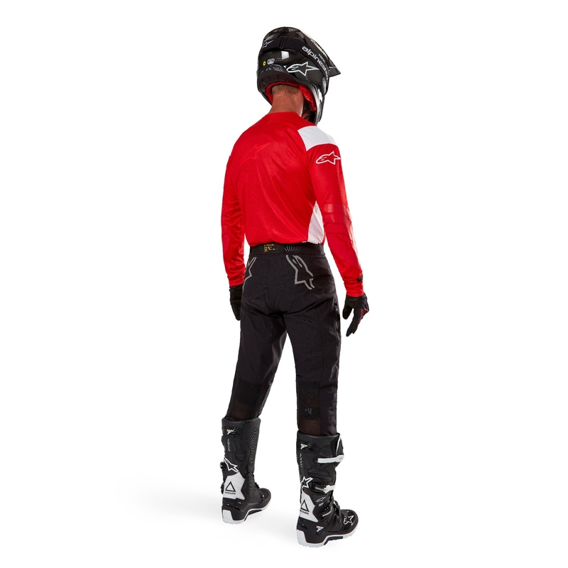 Тениска за мотокрос Alpinestars Techdura fluo red