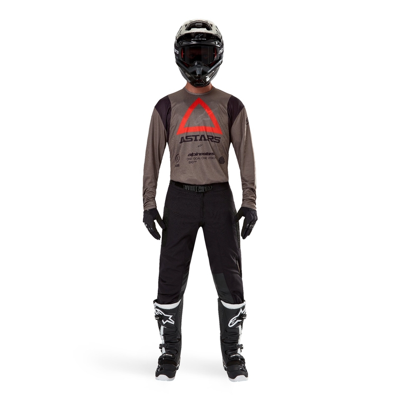 Тениска за мотокрос Alpinestars Techdura кафява