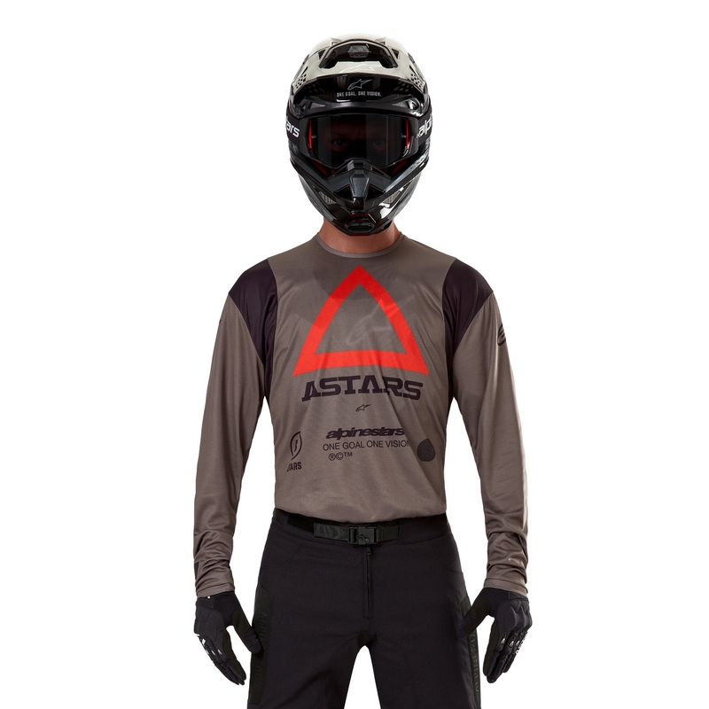 Тениска за мотокрос Alpinestars Techdura кафява