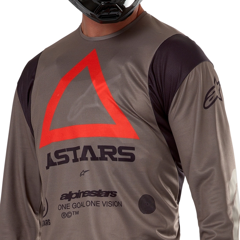 Тениска за мотокрос Alpinestars Techdura кафява