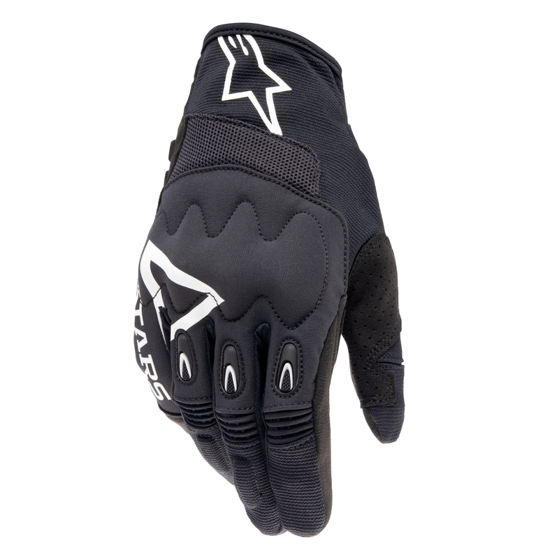 Alpinestars Techdura ръкавици за мотокрос черно-бели