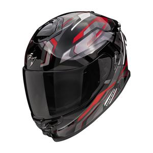 Интегрална каска за мотоциклет Scorpion EXO-GT SP Air Augusta черно-сиво-червена