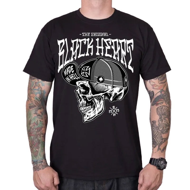 Тениска Black Heart Mad Mike black