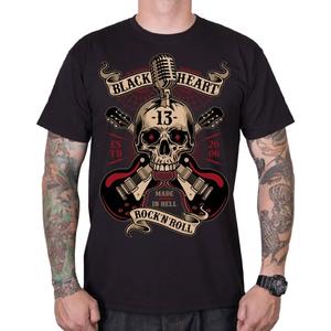 Тениска Black Heart Rock N Roll black
