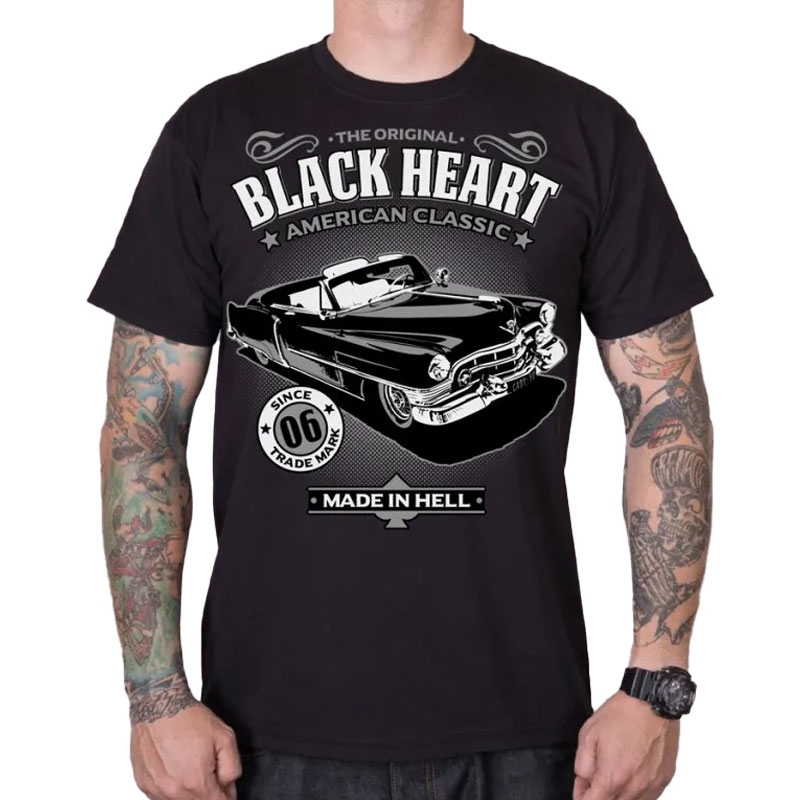 Тениска Black Heart Cadillac black