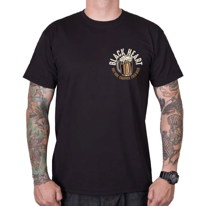Тениска Black Heart Beer Biker black
