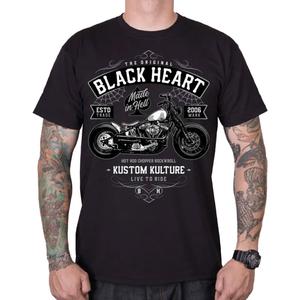 Тениска Black Heart Moto Kult black