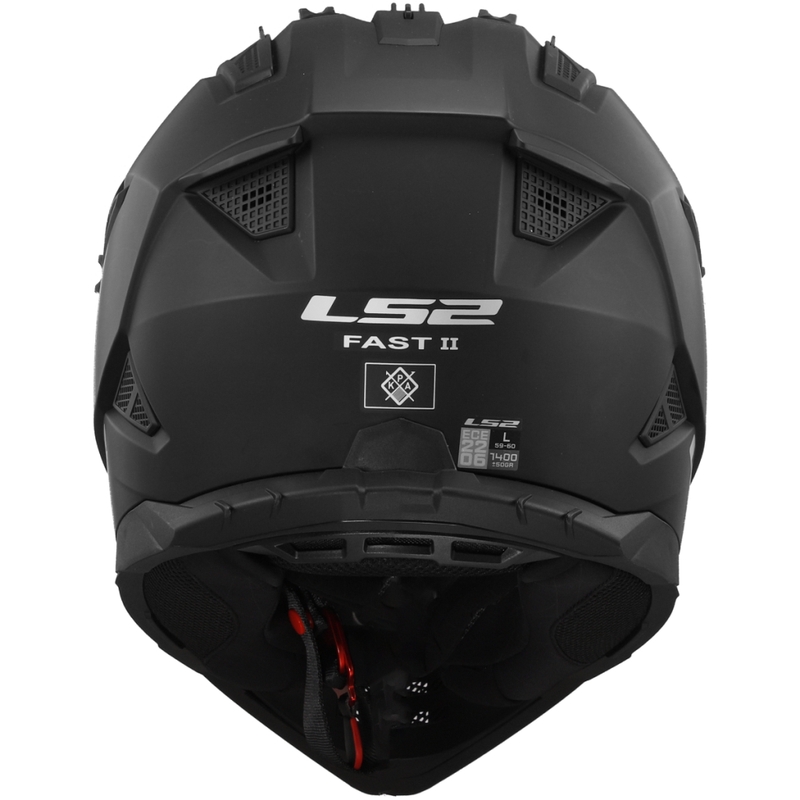 Мотокрос каска LS2 MX708 Fast II Solid matte black
