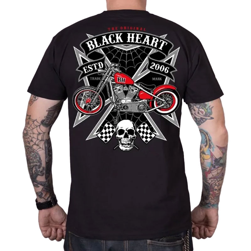 Тениска Black Heart Rock Iron black