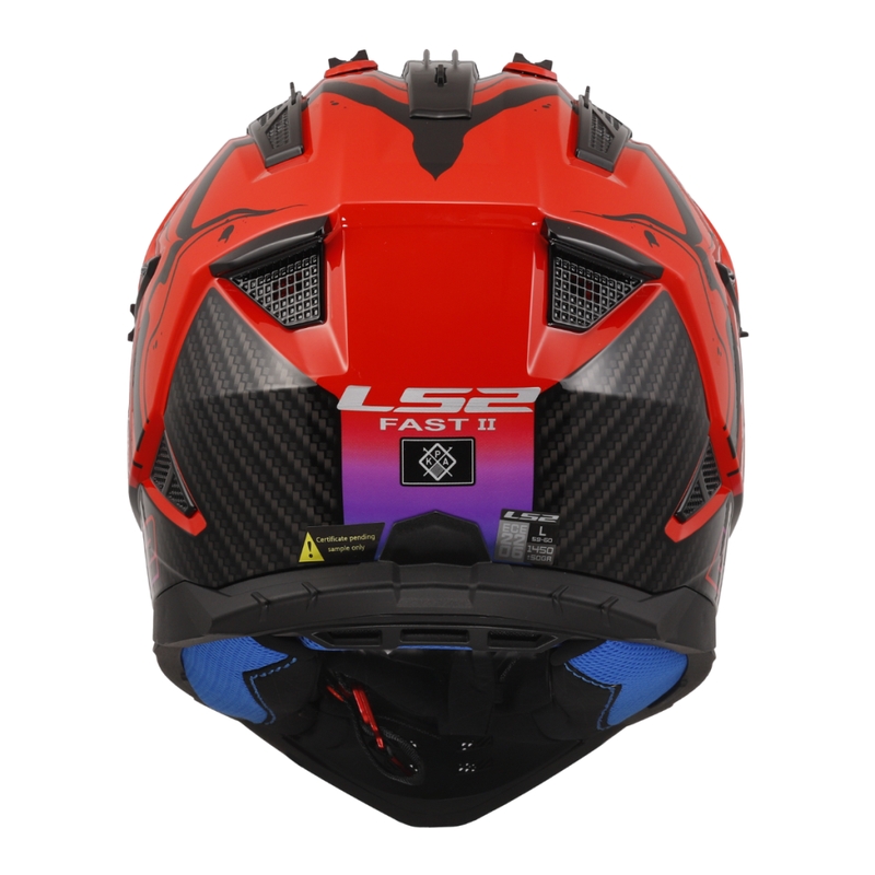 Мотокрос каска LS2 MX708 Fast II Wash червена