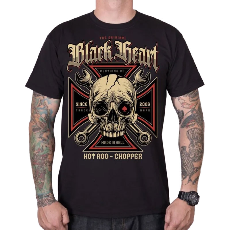 Тениска Black Heart Wrench Head black