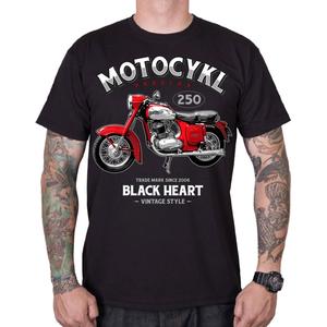 Тениска Black Heart Motorcycle Panelka black