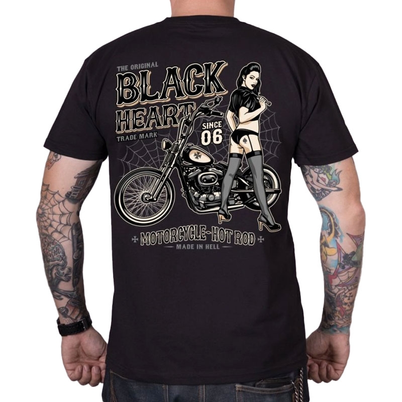 Тениска Black Heart Chopper Pussy black