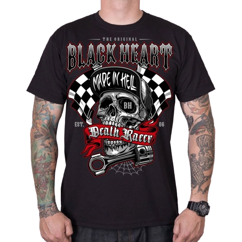 Тениска Black Heart Death Racer black