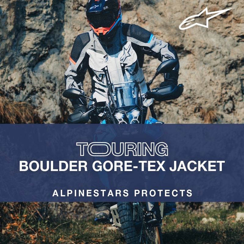 Мотоциклетно яке Alpinestars Boulder Gore-Tex Dark Blue-Black