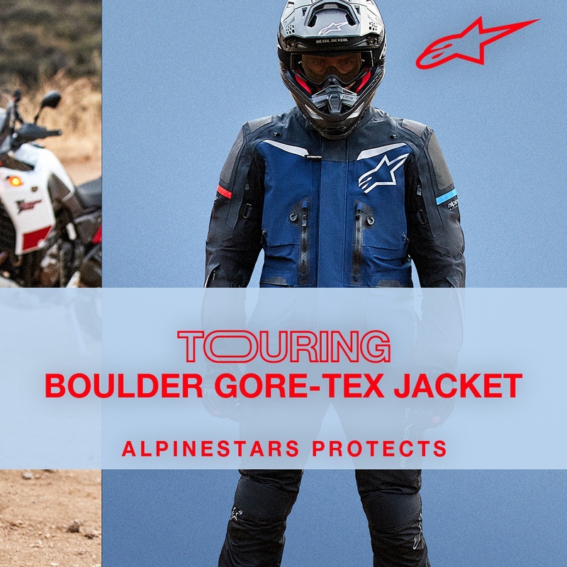 Мотоциклетно яке Alpinestars Boulder Gore-Tex Dark Blue-Black