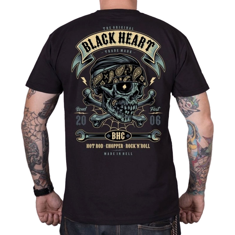Тениска Black Heart Bandana Boy black
