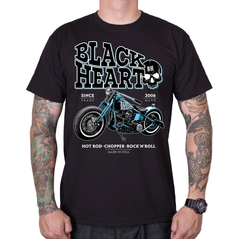 Тениска Black Heart Blue Bobber black