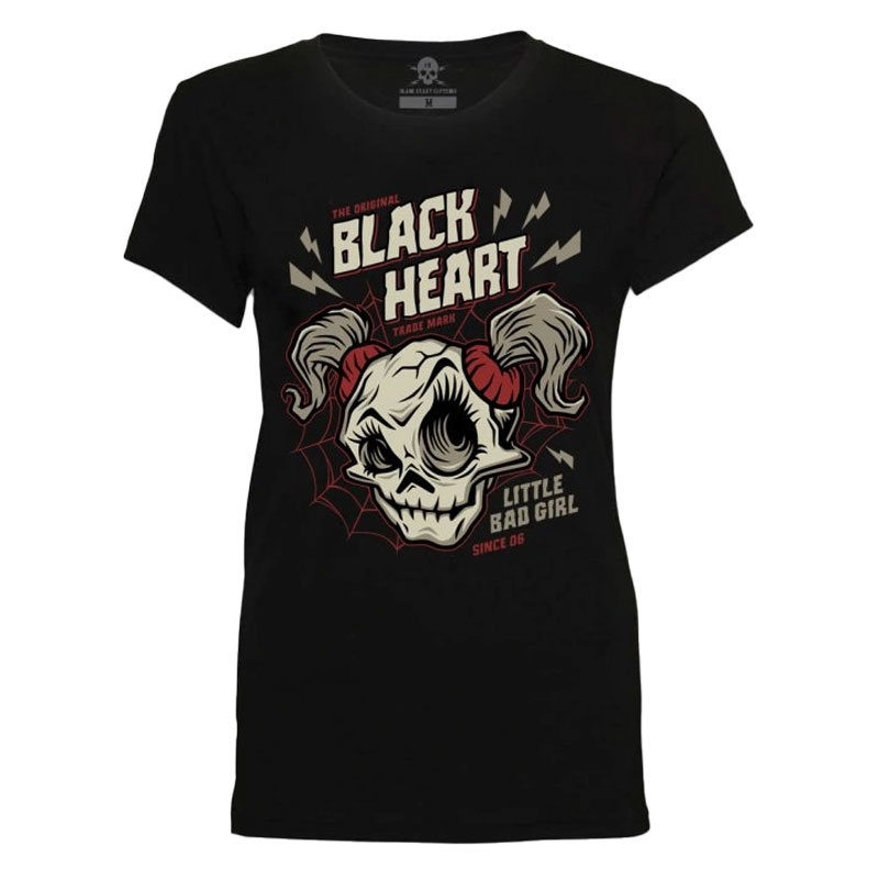 Дамска тениска Black Heart Ghost Face черна
