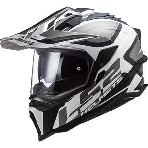 Ендуро каска LS2 MX701 Explorer Alter матово черно и бяло