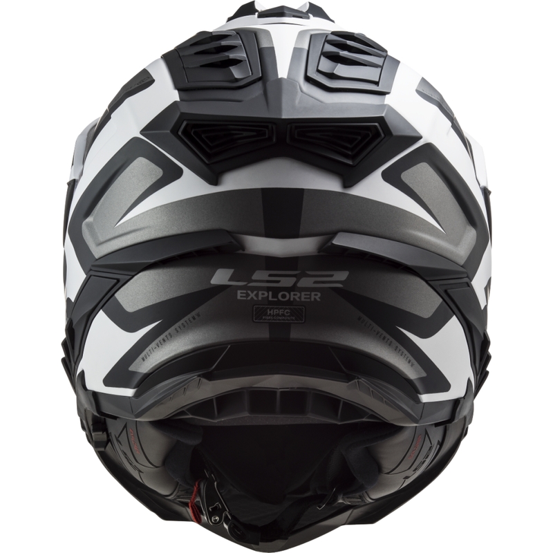 Ендуро каска LS2 MX701 Explorer Alter матово черно и бяло